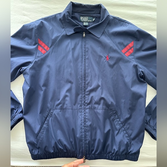 Polo Ralph Lauren Jacket Navy Blue Size Medium like new. Rarely Worn - Picture 6 of 7
